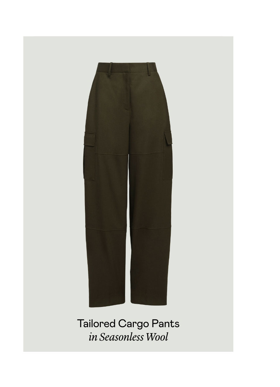 Tailored Cargo Pants in Seasonless Wool