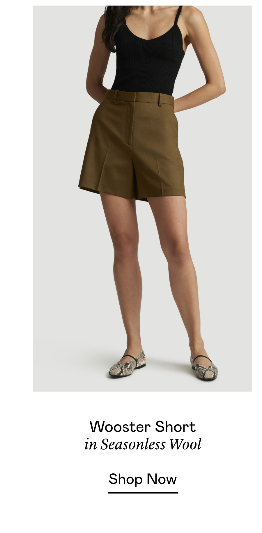 Wooster Short in Seasonless Wool