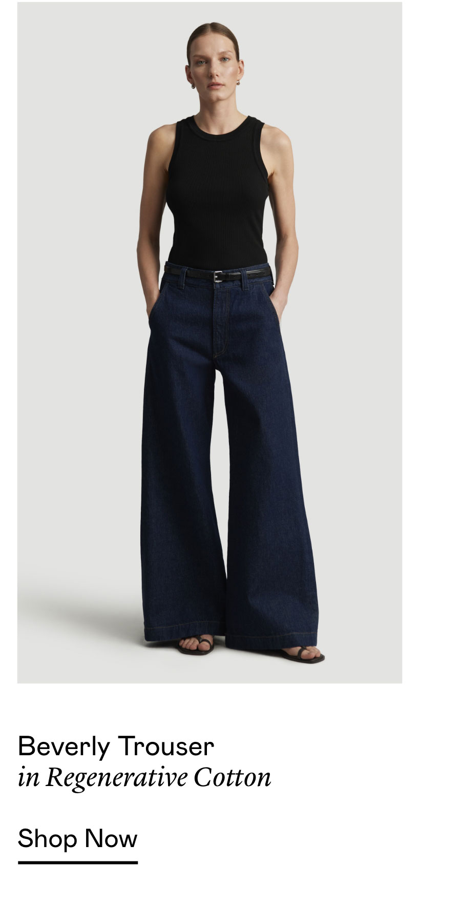 Beverly Trouser in Regenerative Cotton Beverly Trouser in Regenerative Cotton