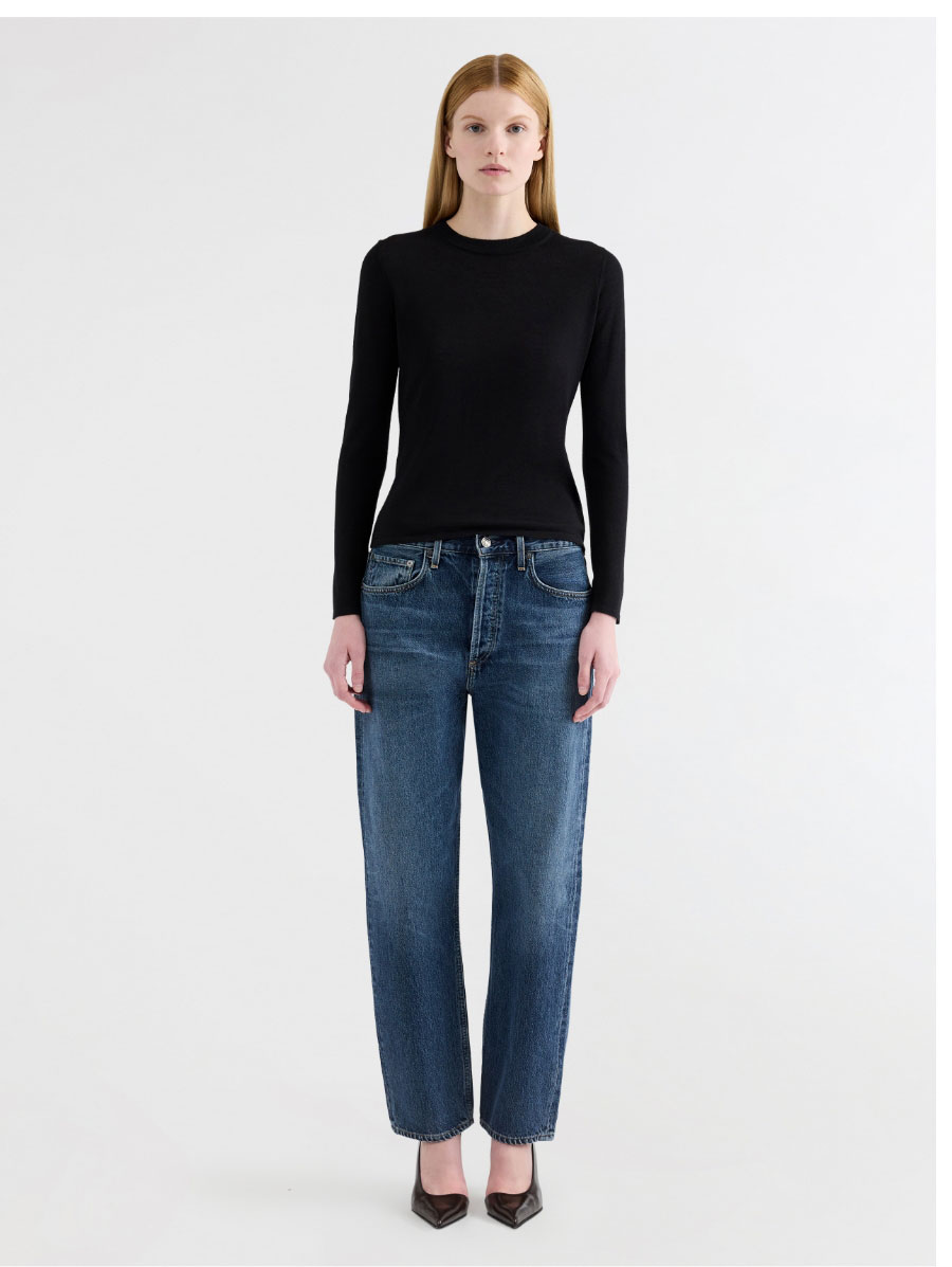 Slim Crew in Merino Silk