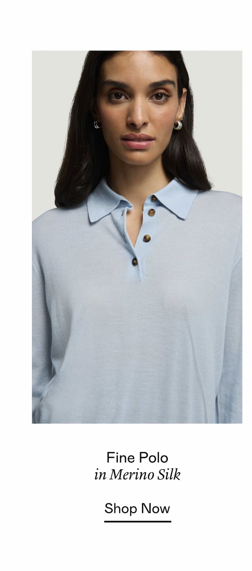Fine Polo in Merino Silk Fine Polo in Merino Silk