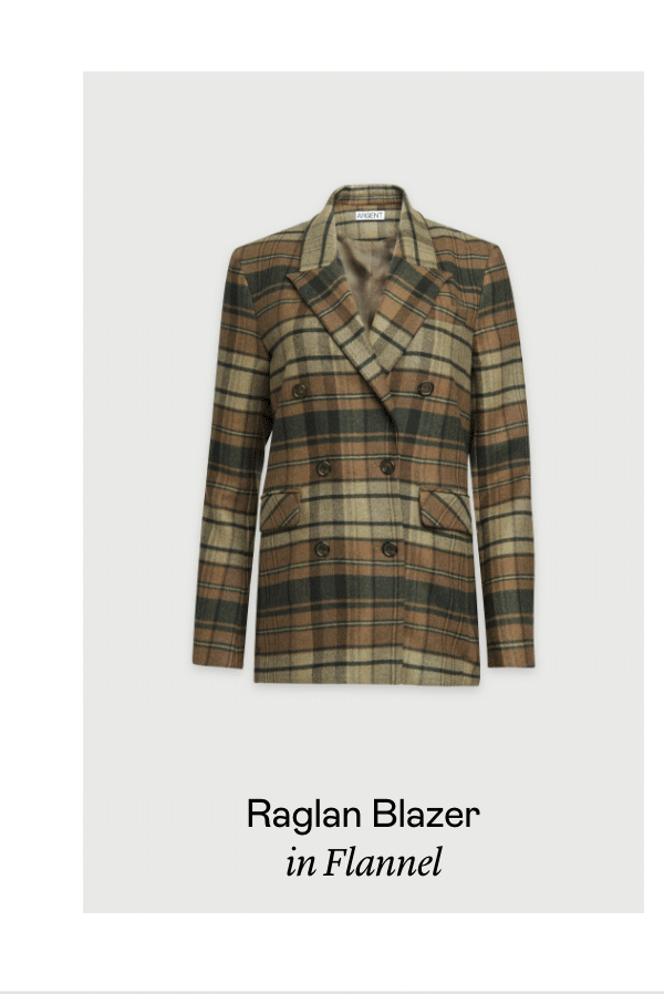 Raglan Blazer in Flannel