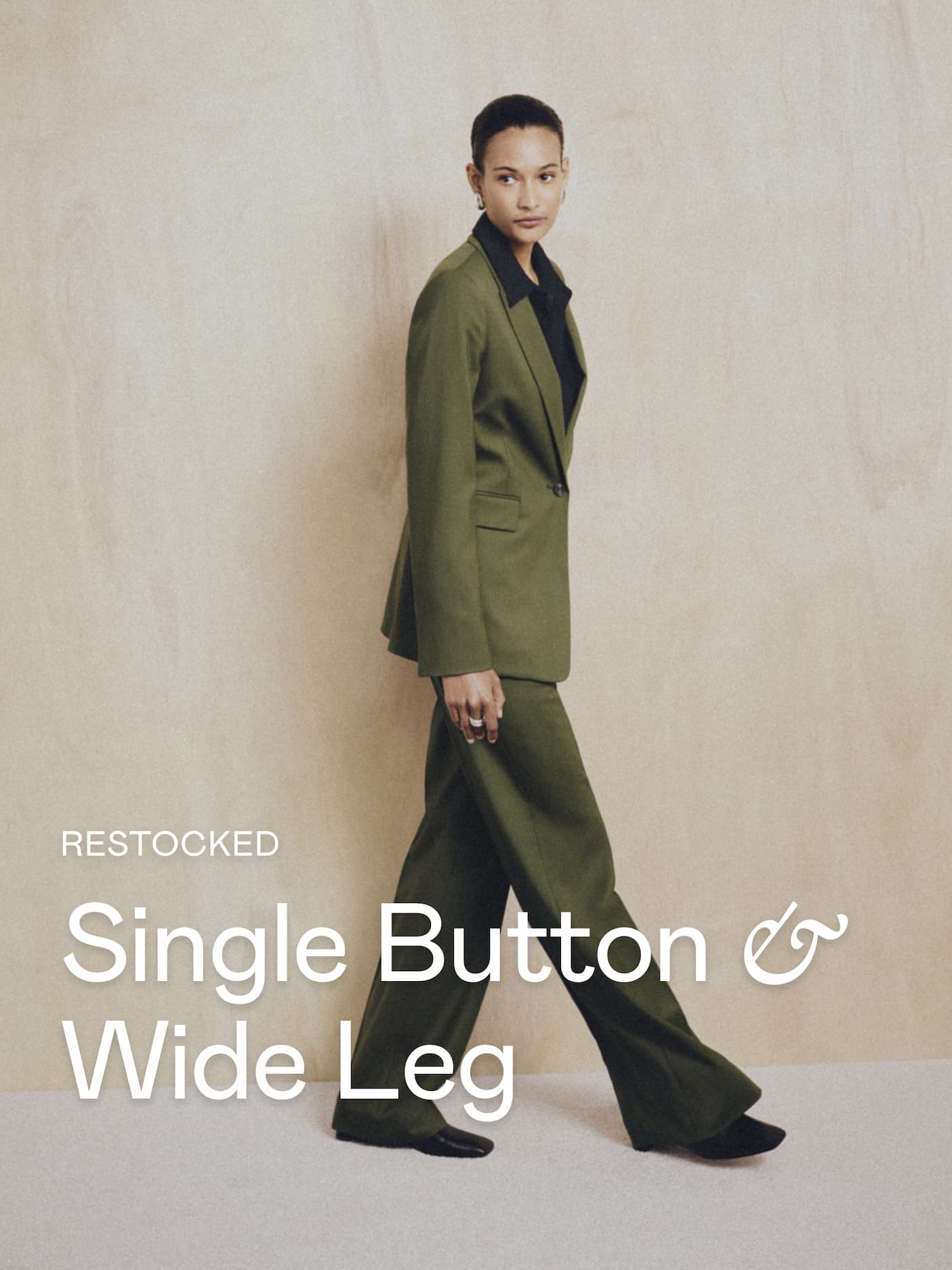 Restocked: Single Button & Wide Leg Restocked: Single Button & Wide Leg