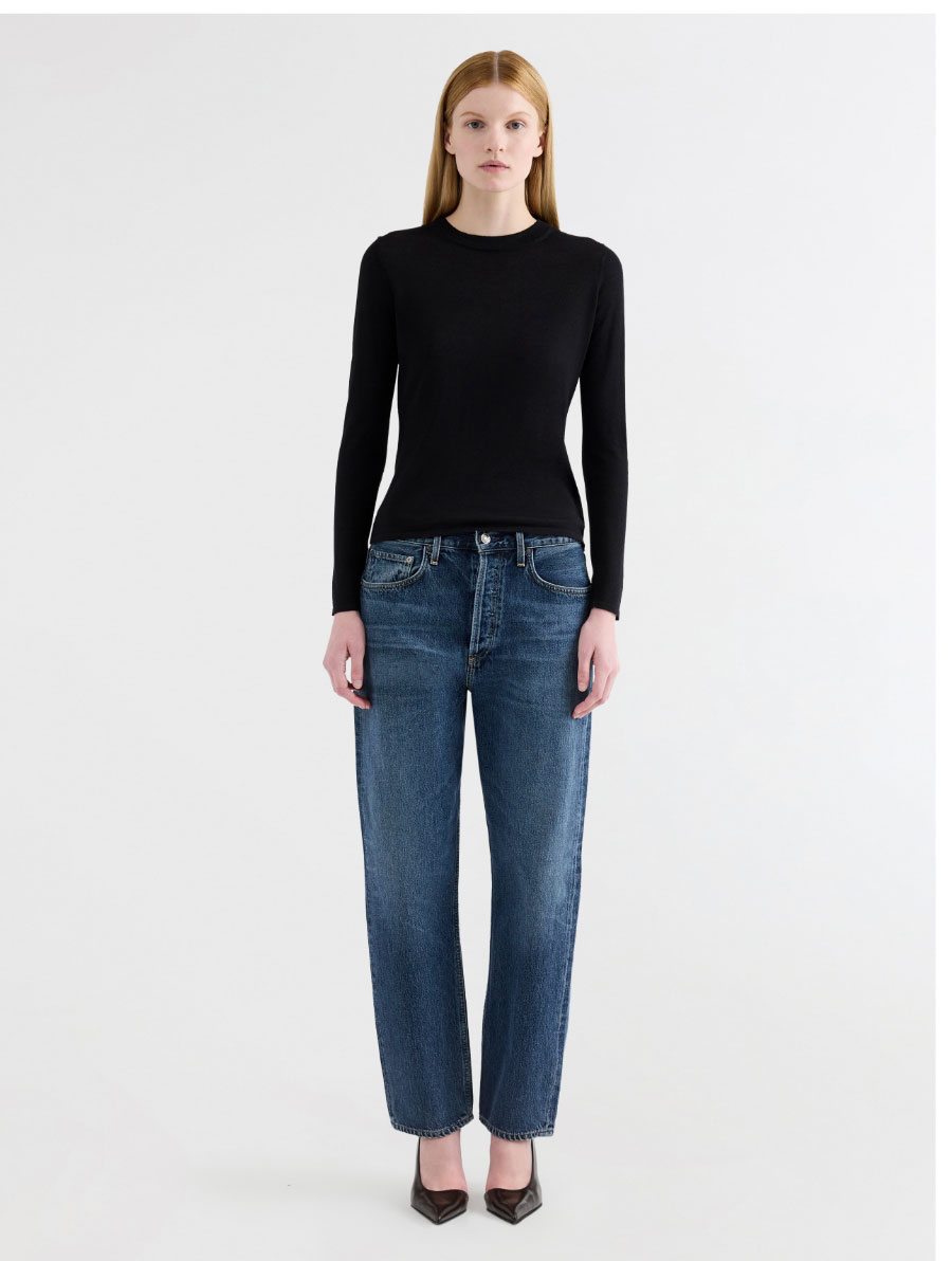 Slim Crew in Merino Silk Slim Crew in Merino Silk