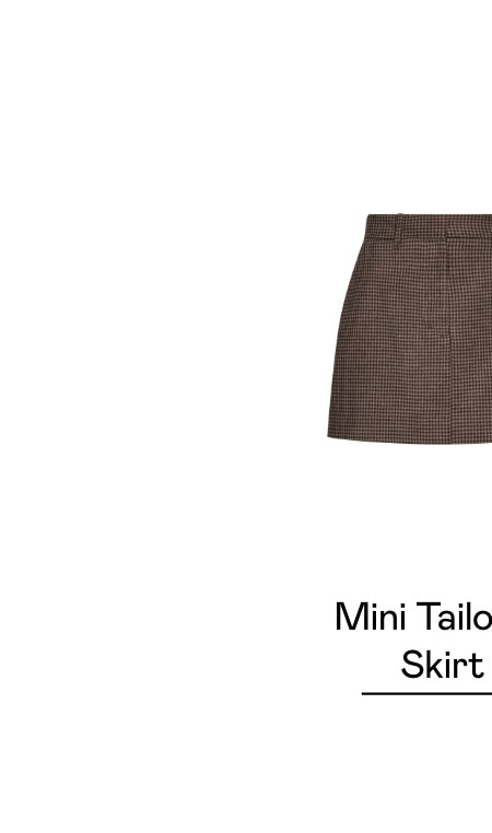 Mini Tailored Skirt