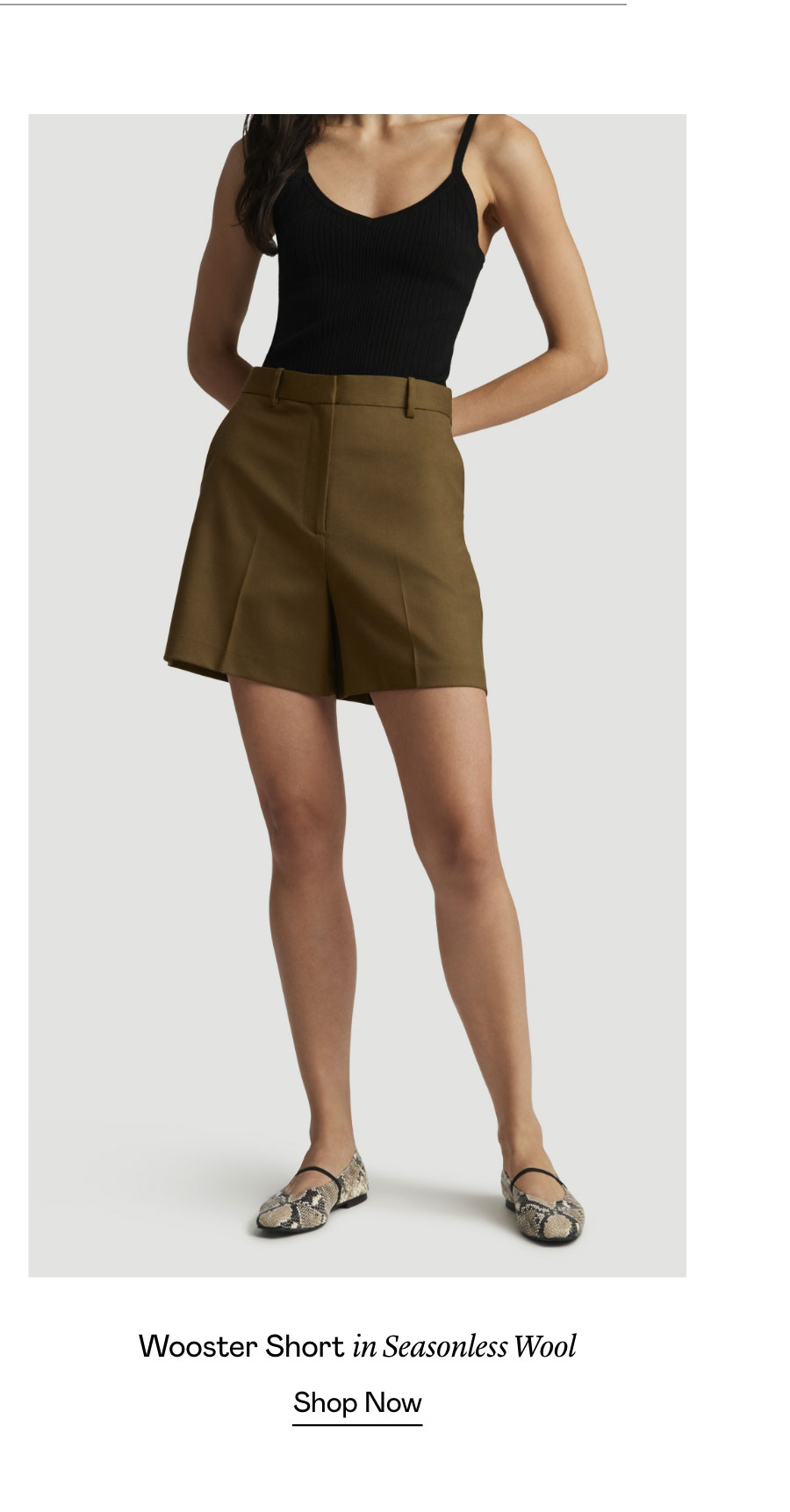Wooster Short in Seasonless Wool