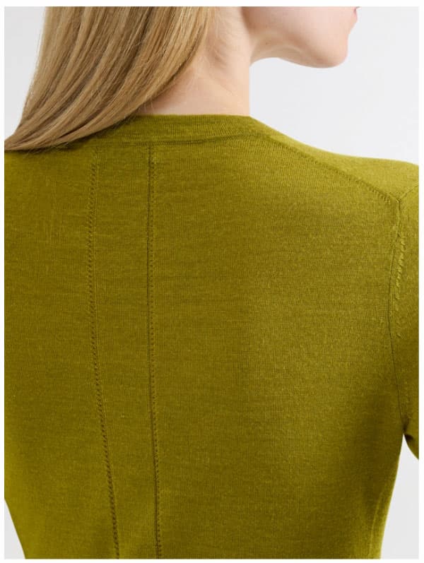 Slim Crew in Merino Silk