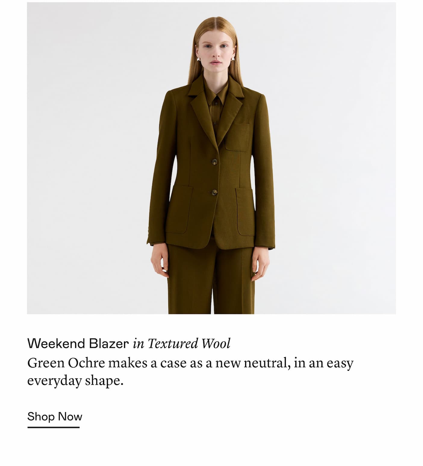 Weekend Blazer in Textured Wool Weekend Blazer in Textured Wool