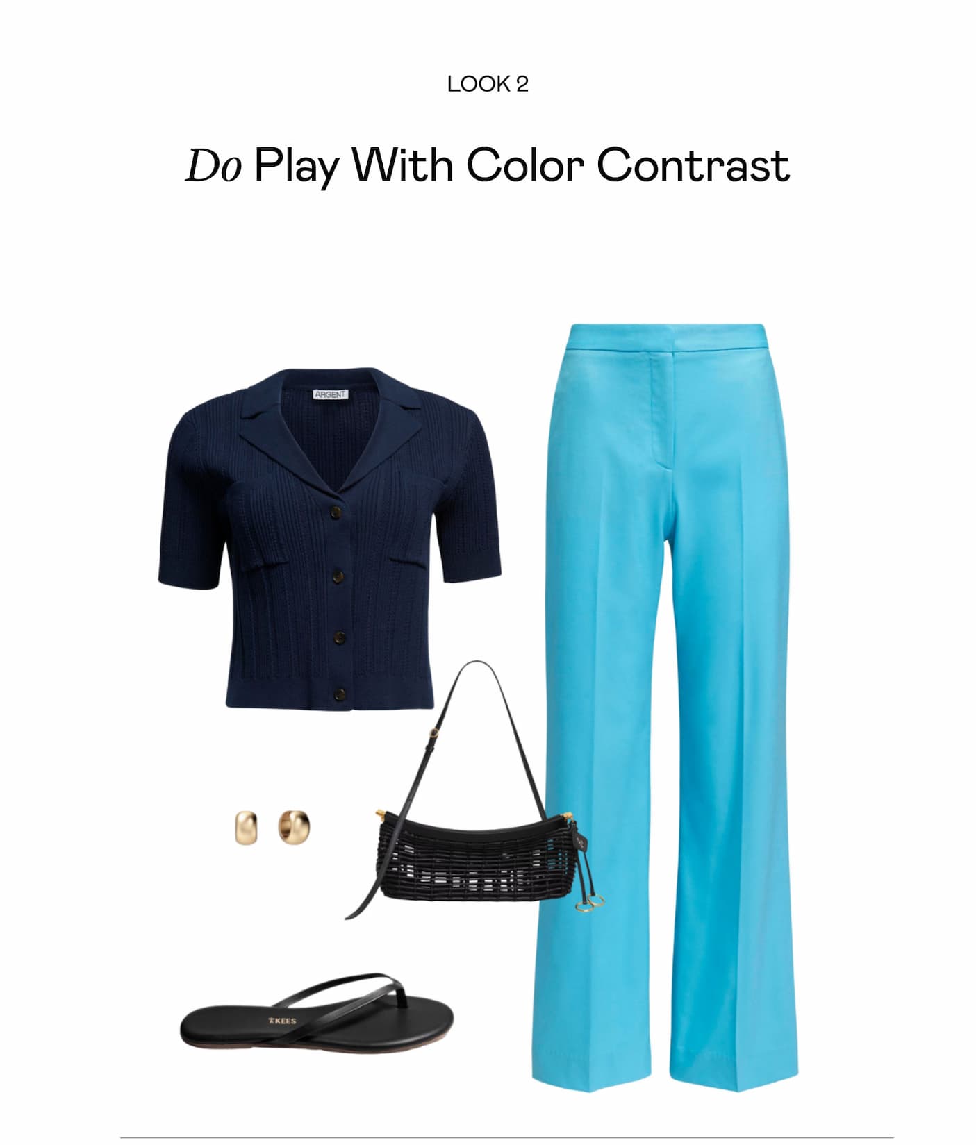 Look 2: Do Play With Color Contrast