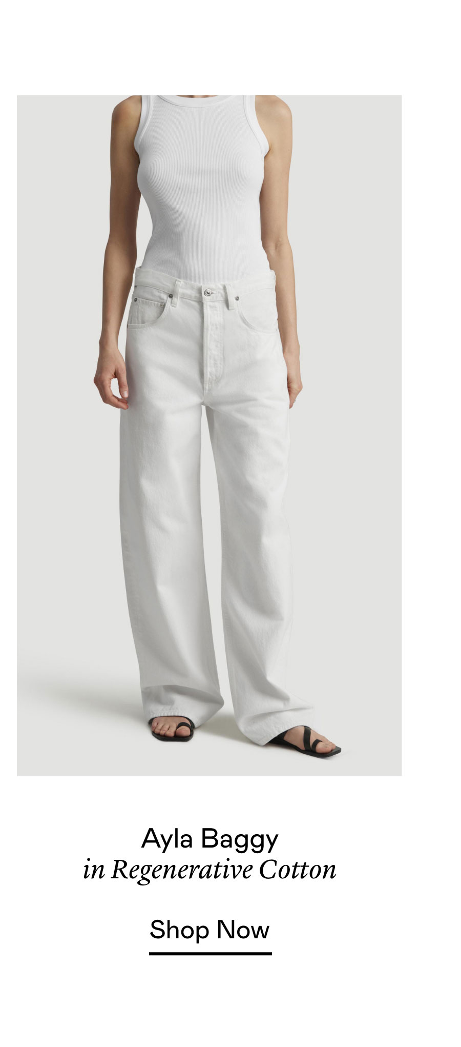 Ayla Baggy in Regenerative Cotton