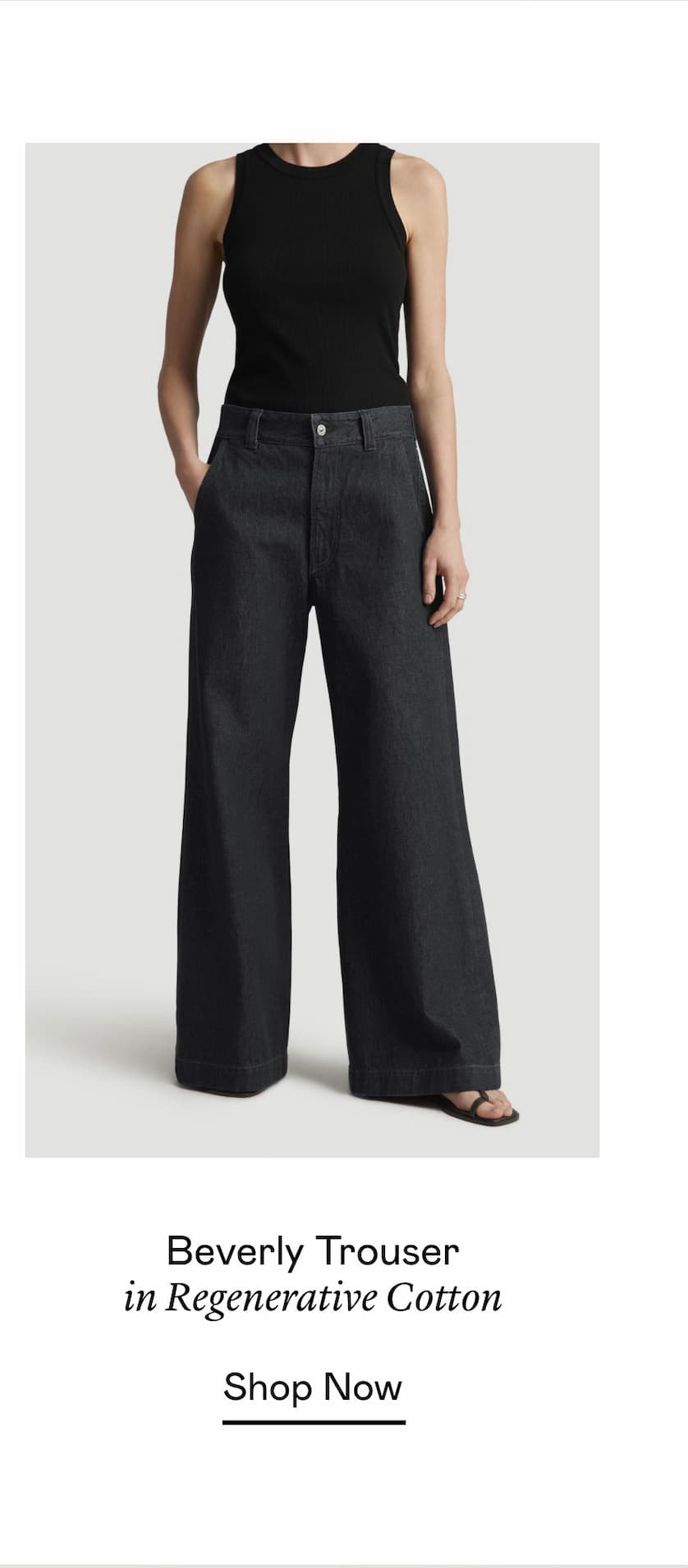 Beverly Trouser in Regenerative Cotton