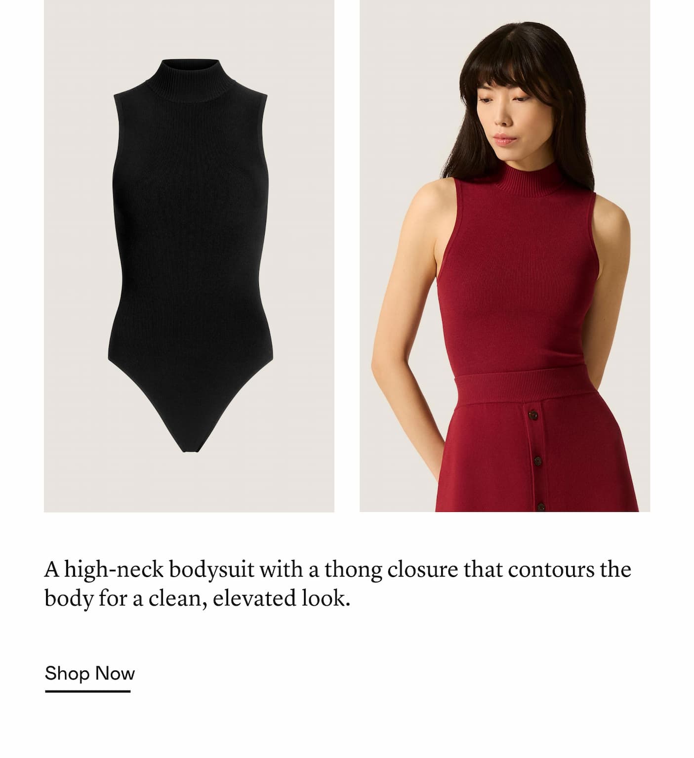 The Mock Neck Bodysuit