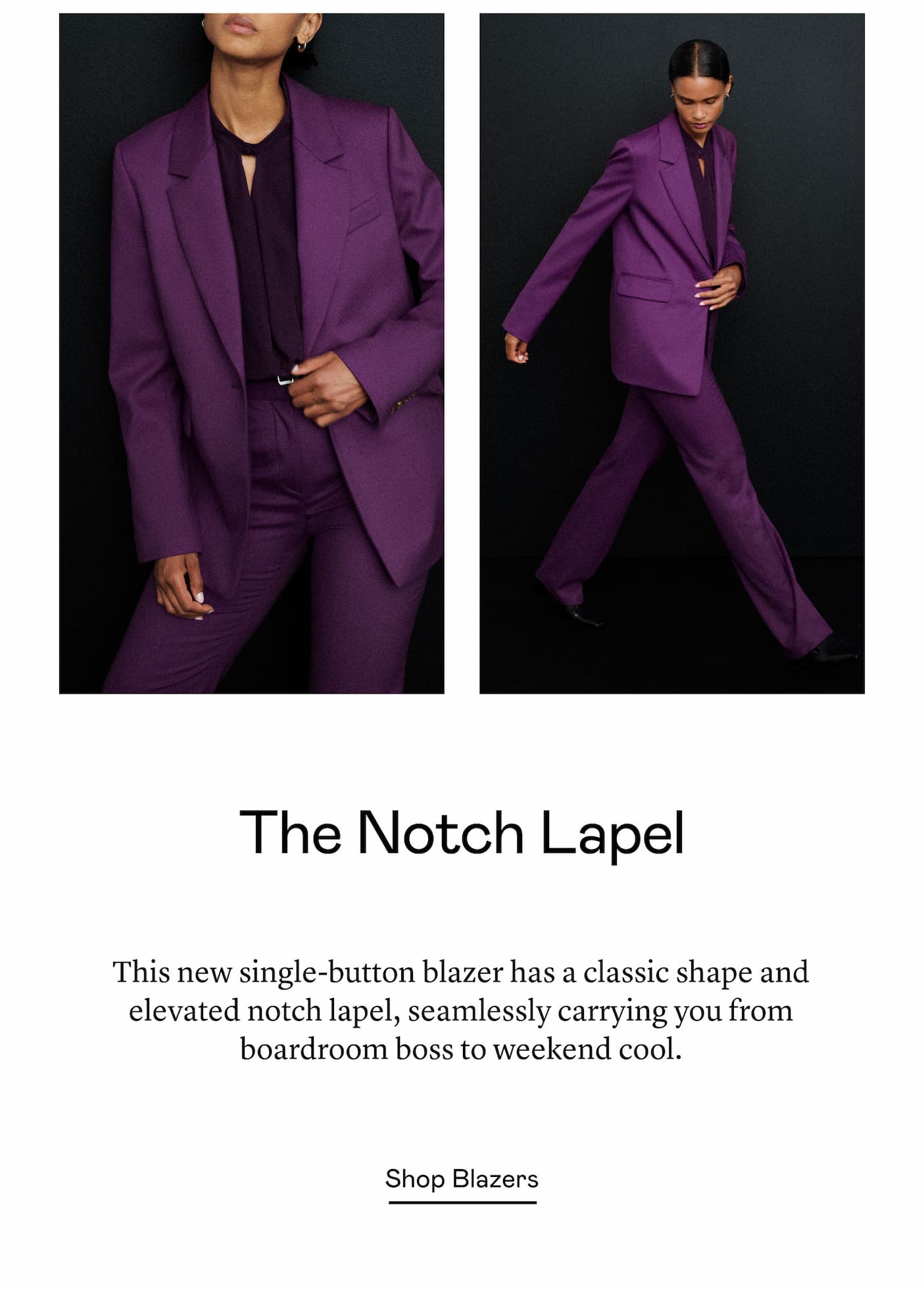 Notch Lapel  Notch Lapel