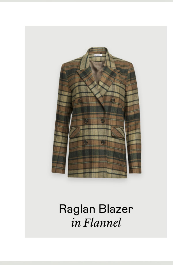 Raglan Blazer in Flannel