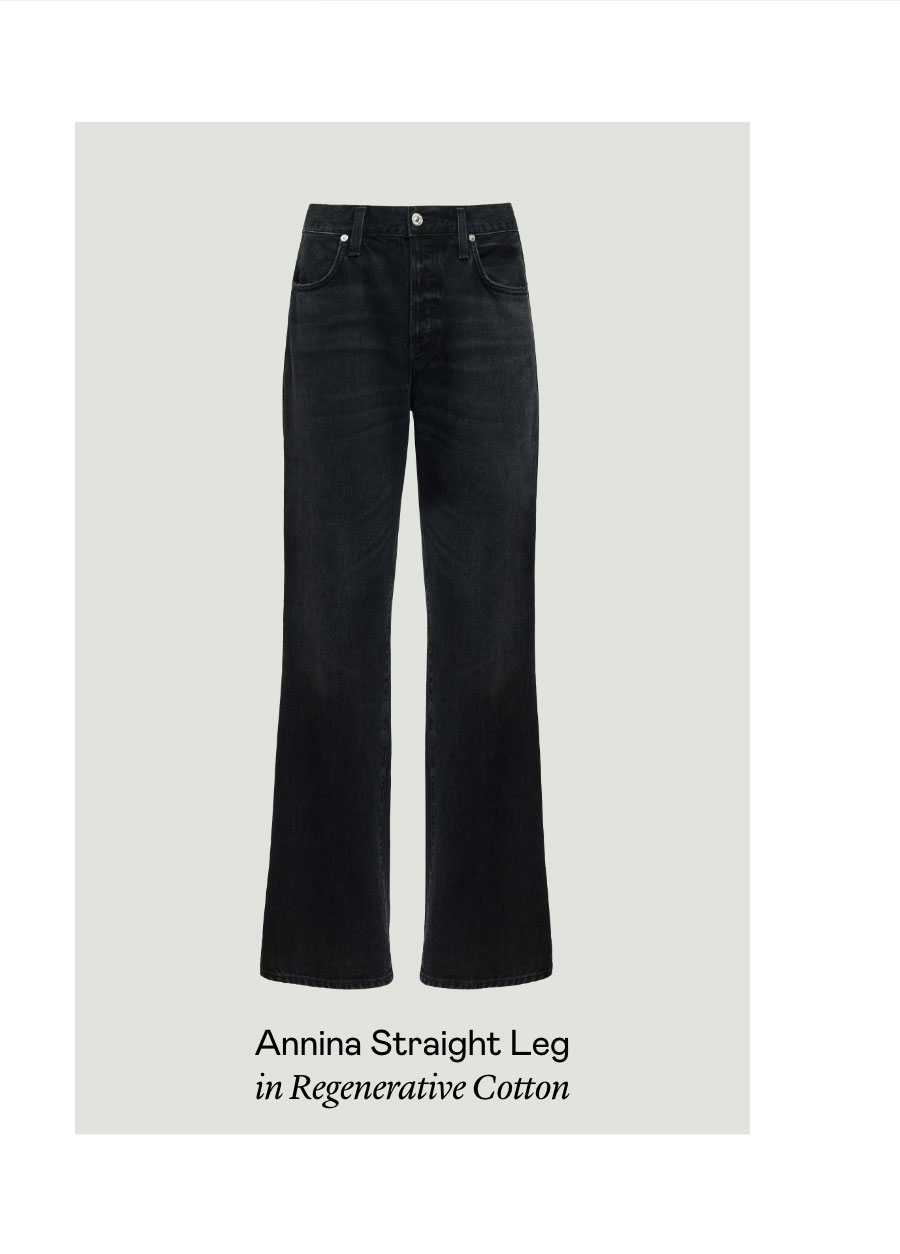 Annina Straight Leg in Regenerative Cotton