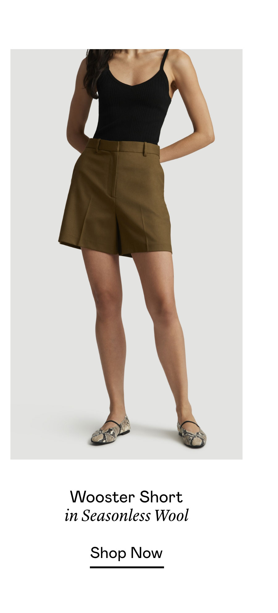 Wooster Short in Seasonless Wool