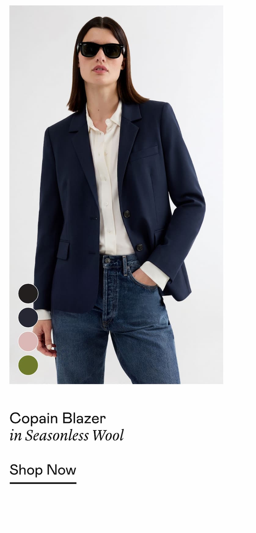 Copain Blazer in Seasonless Wool Copain Blazer in Seasonless Wool