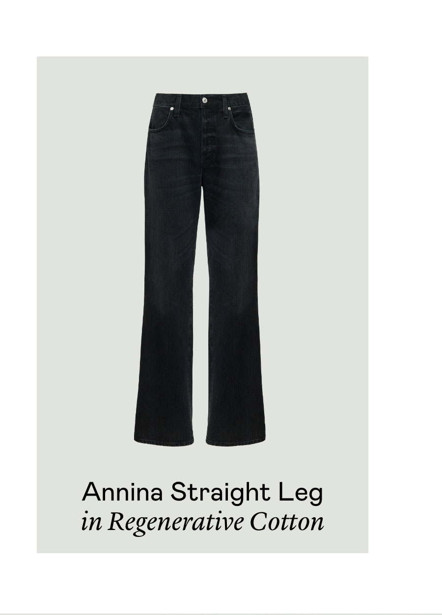 Annina Straight Leg in Regenerative Cotton