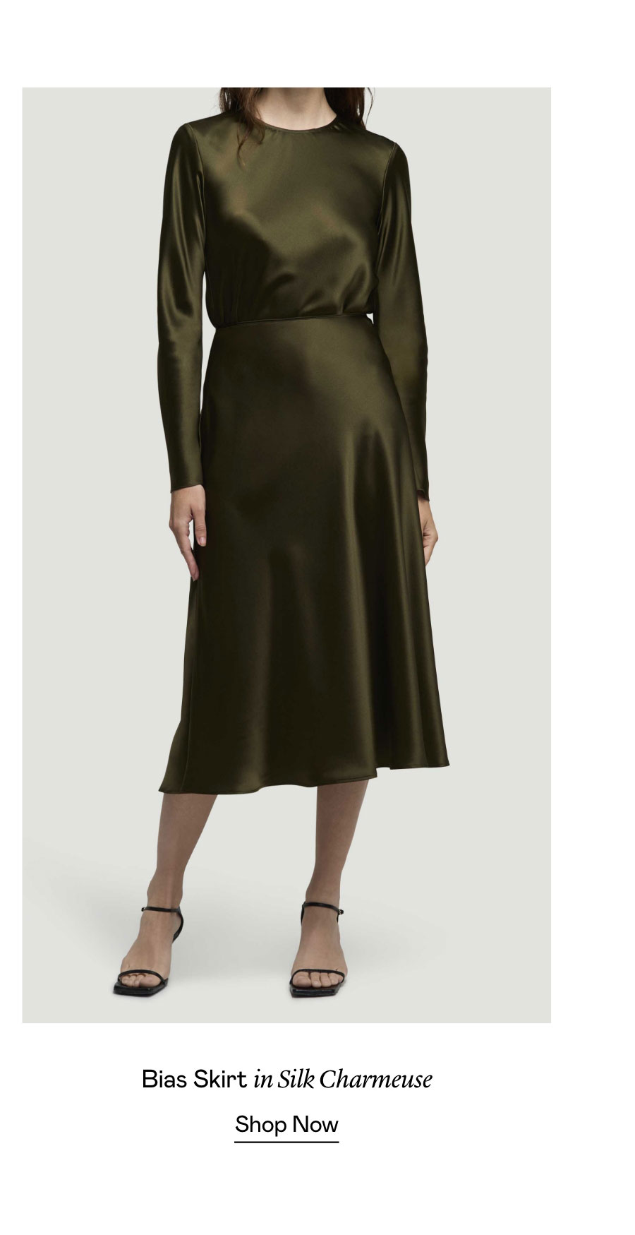 Bias Skirt in Silk Charmeuse Bias Skirt in Silk Charmeuse