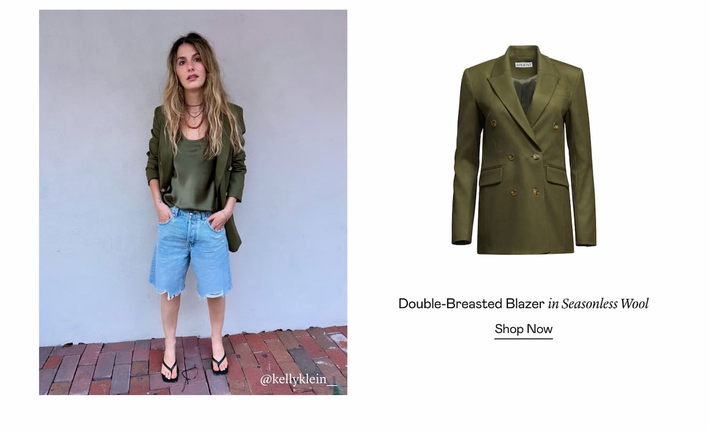 Double-Breasted Blazer in Seasonless Wool Double-Breasted Blazer in Seasonless Wool