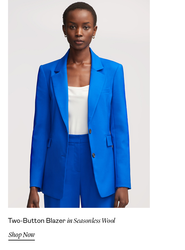 Two-Button Blazer in Seasonless Wool