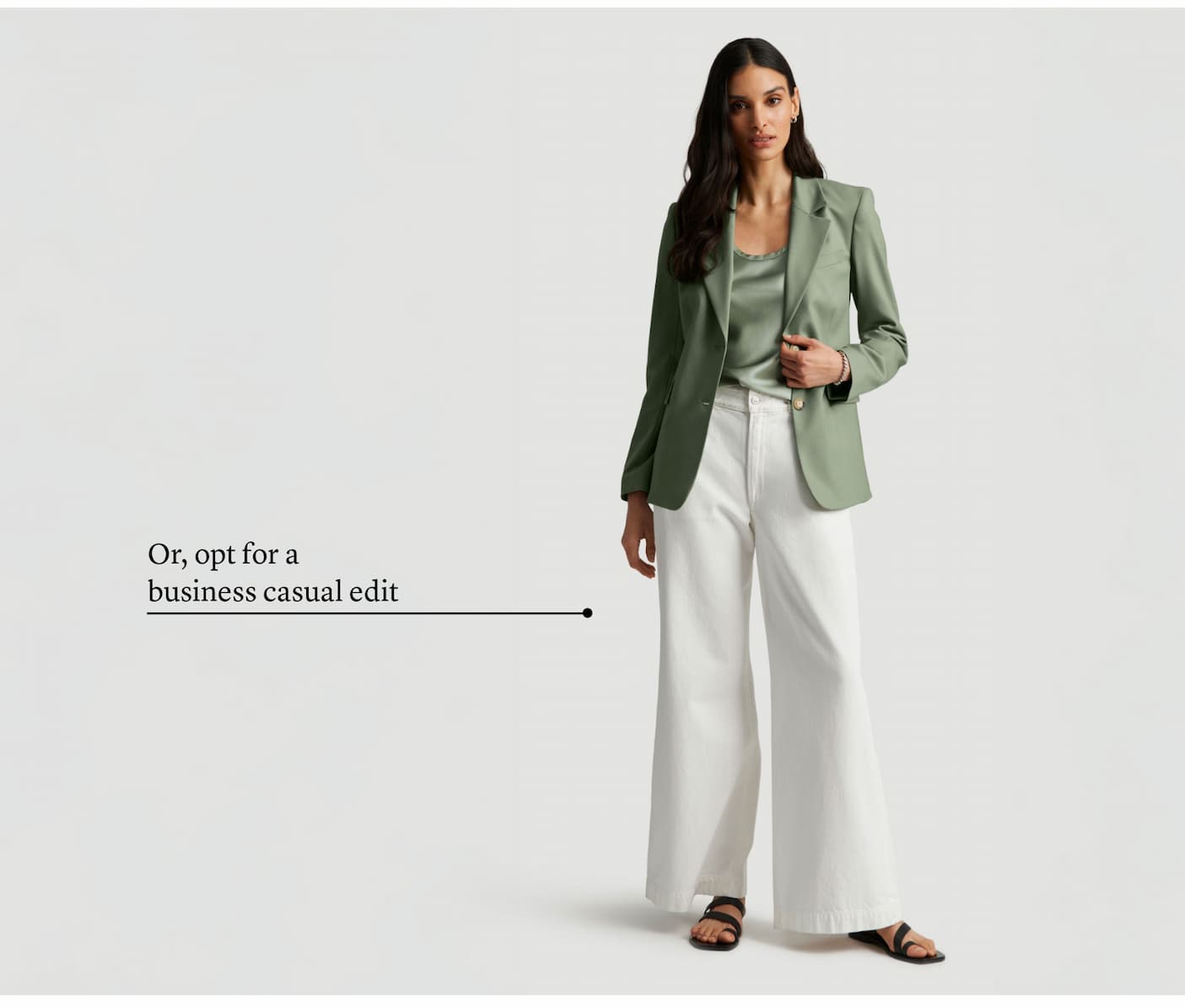 Or, opt for a business casual edit