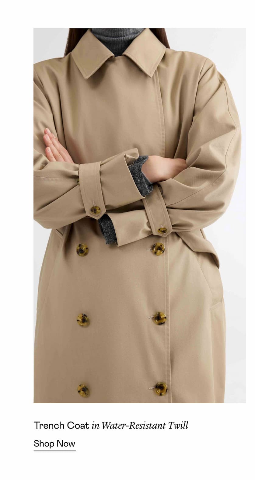 Trench Coat in Water-Resistant Twill