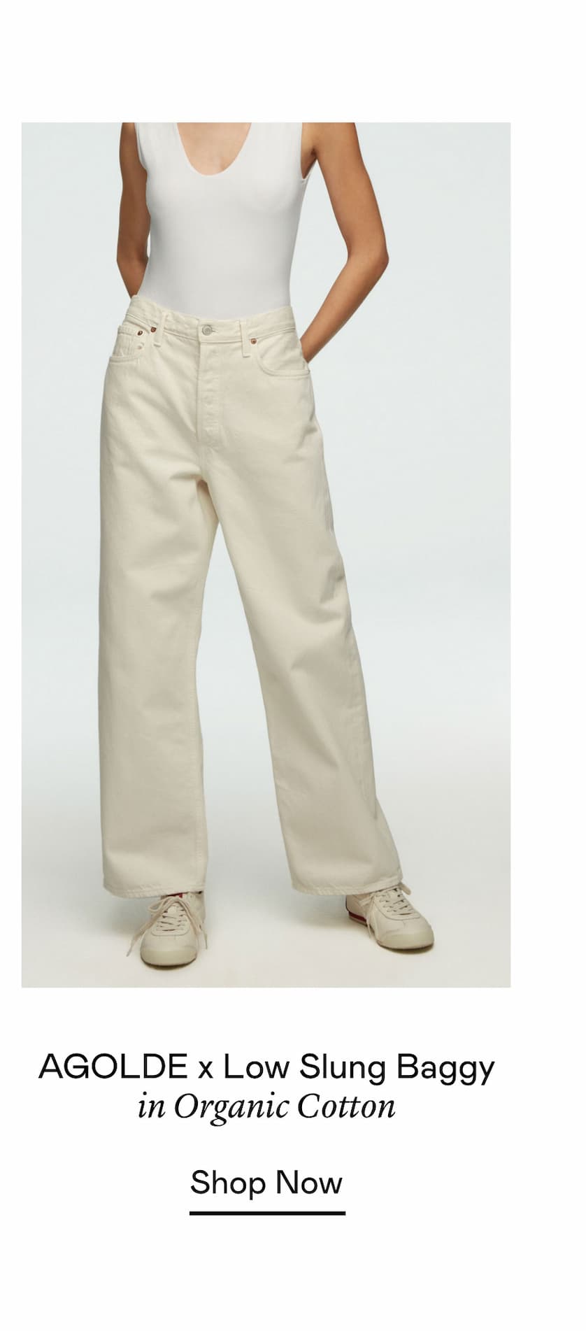 AGOLDE x Low Slung Baggy in Organic Cotton AGOLDE x Low Slung Baggy in Organic Cotton