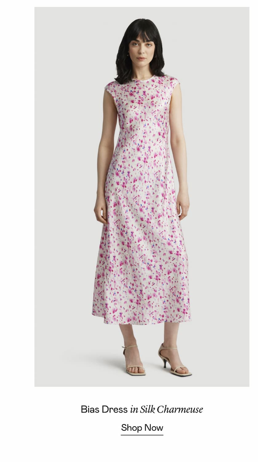 Bias Dress in Silk Charmeuse