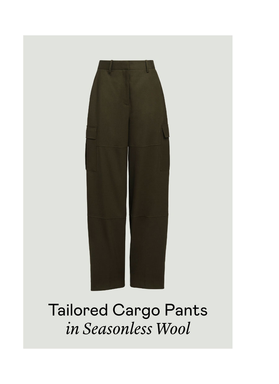 Tailored Cargo Pants in Seasonless Wool Tailored Cargo Pants in Seasonless Wool