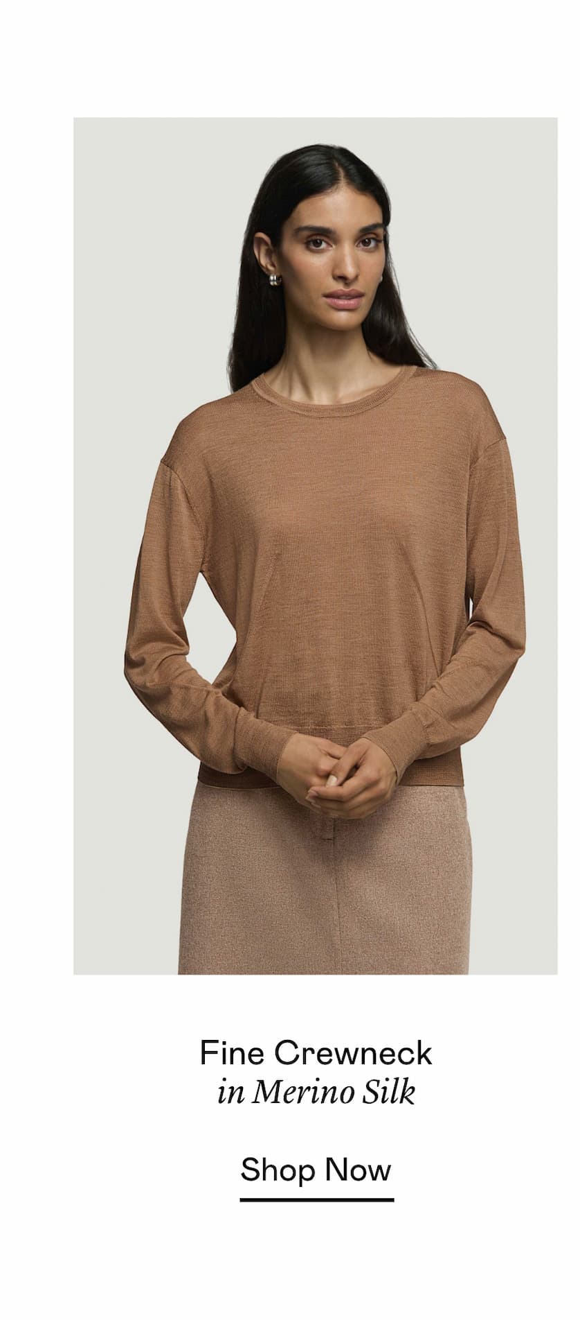 Fine Crewneck in Merino Silk Fine Crewneck in Merino Silk