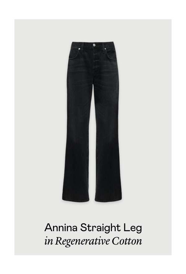 Annina Straight Leg in Regenerative Cotton