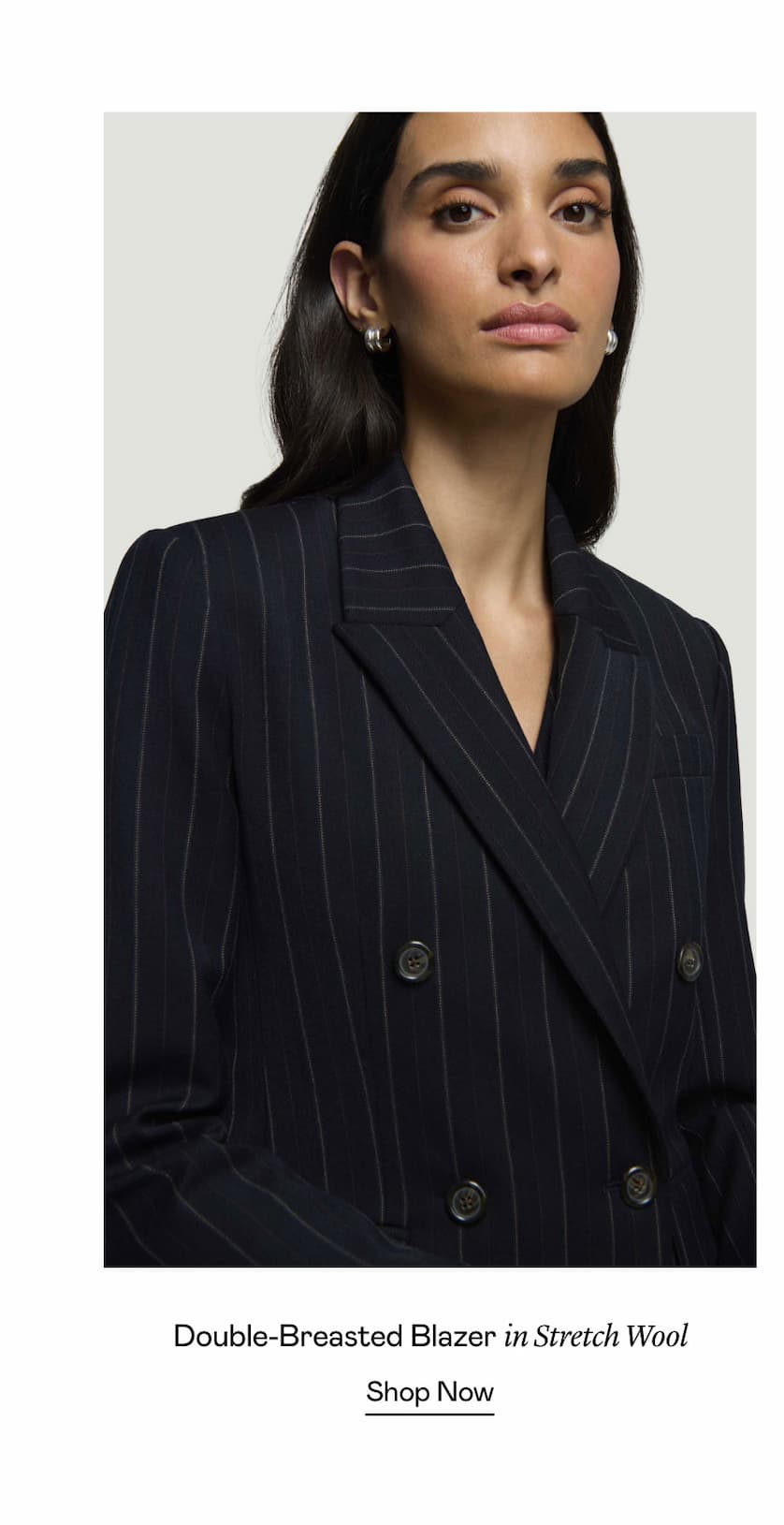 Double-Breasted Blazer in Stretch Wool Double-Breasted Blazer in Stretch Wool