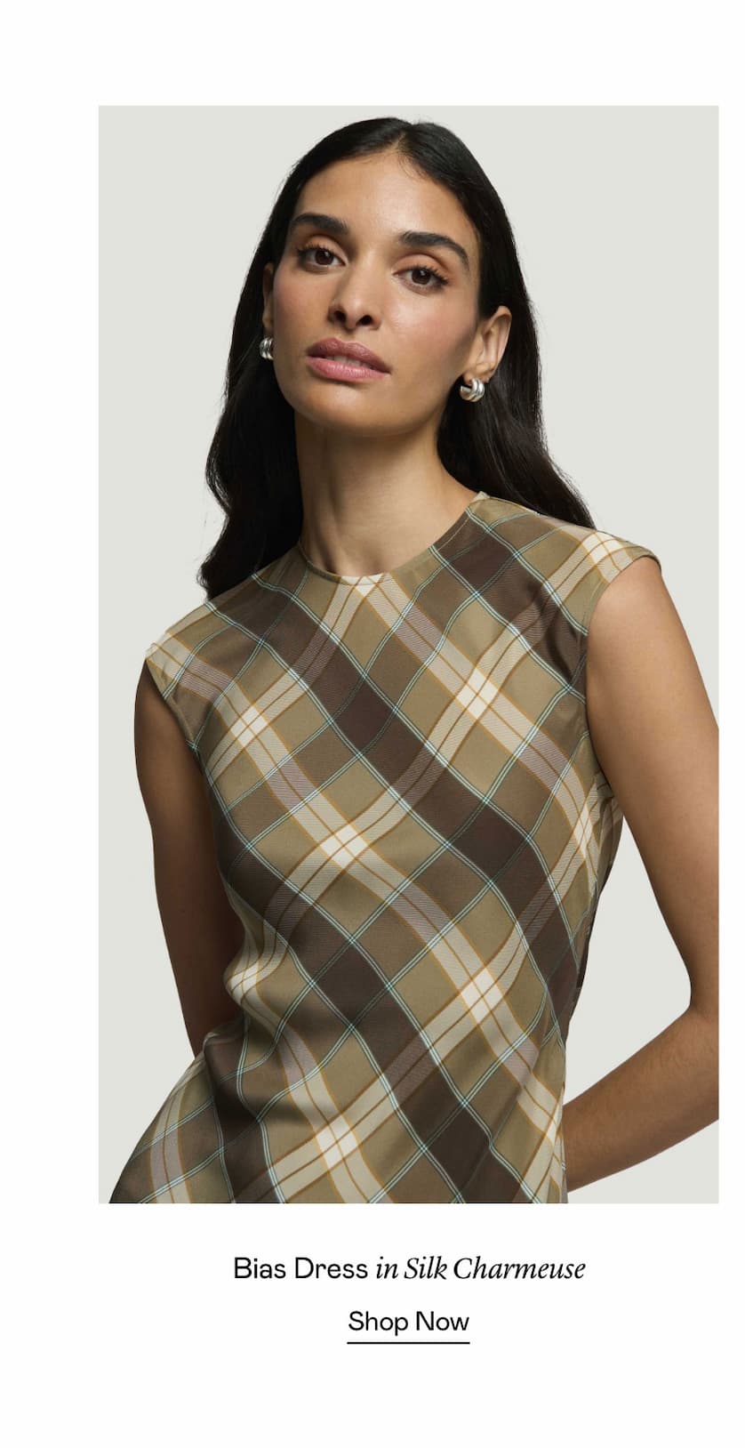 Bias Dress in Silk Charmeuse Bias Dress in Silk Charmeuse