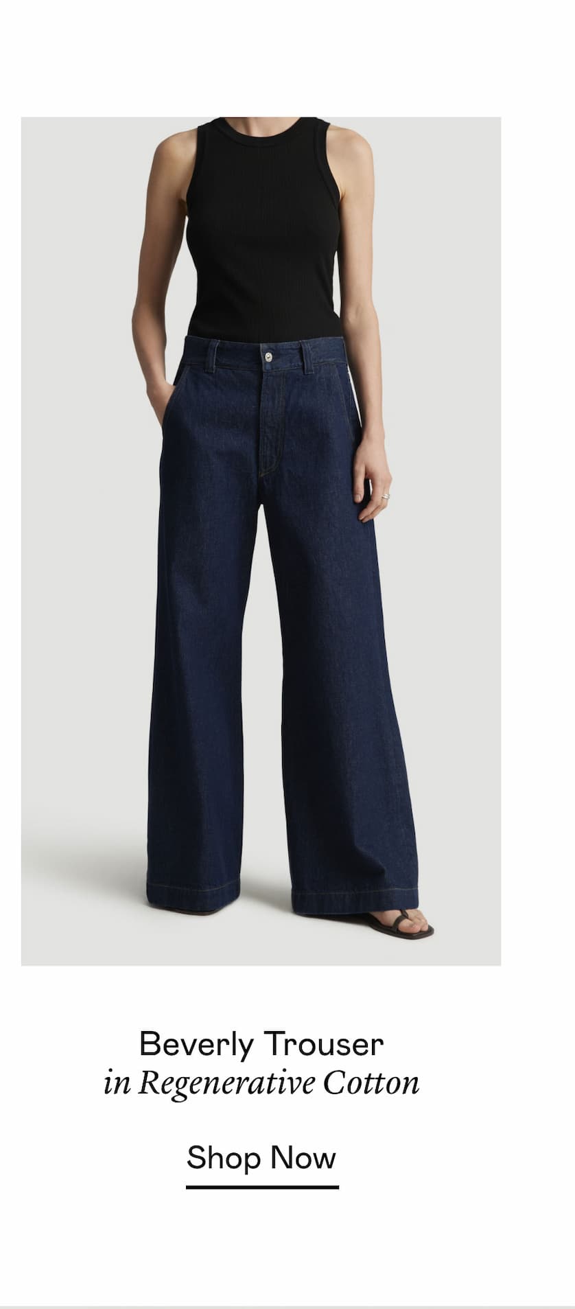 Beverly Trouser in Regenerative Cotton Beverly Trouser in Regenerative Cotton