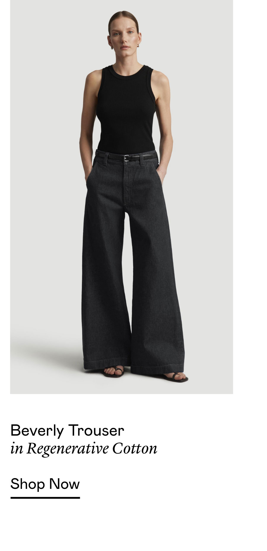 Beverly Trouser in Regenerative Cotton Beverly Trouser in Regenerative Cotton