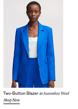 Two-Button Blazer in Seasonless Wool