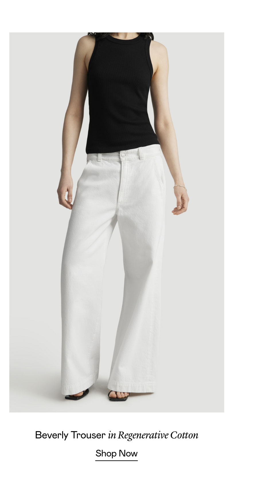 Beverly Trouser in Regenerative Cotton