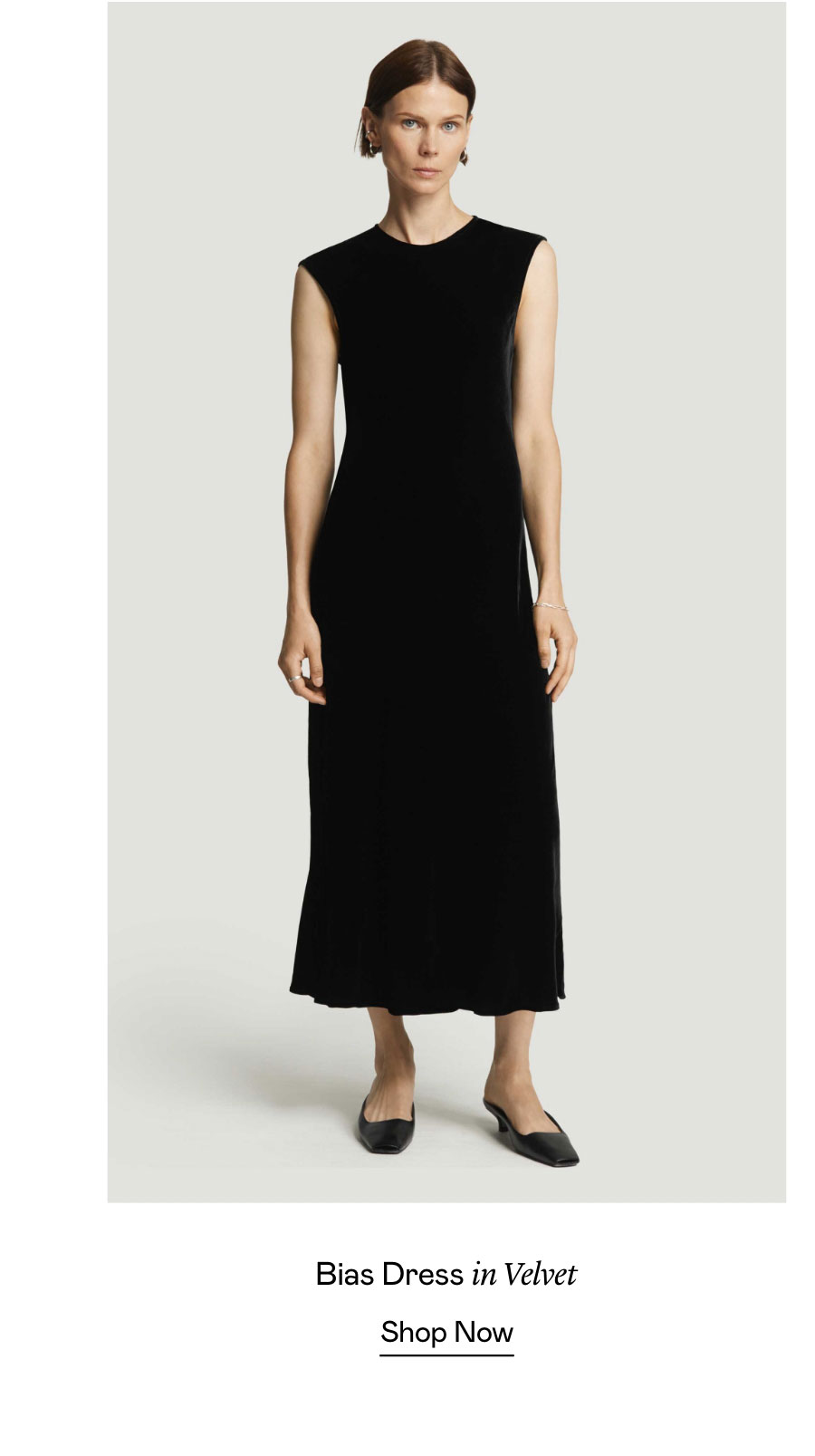 Bias Dress in Velvet