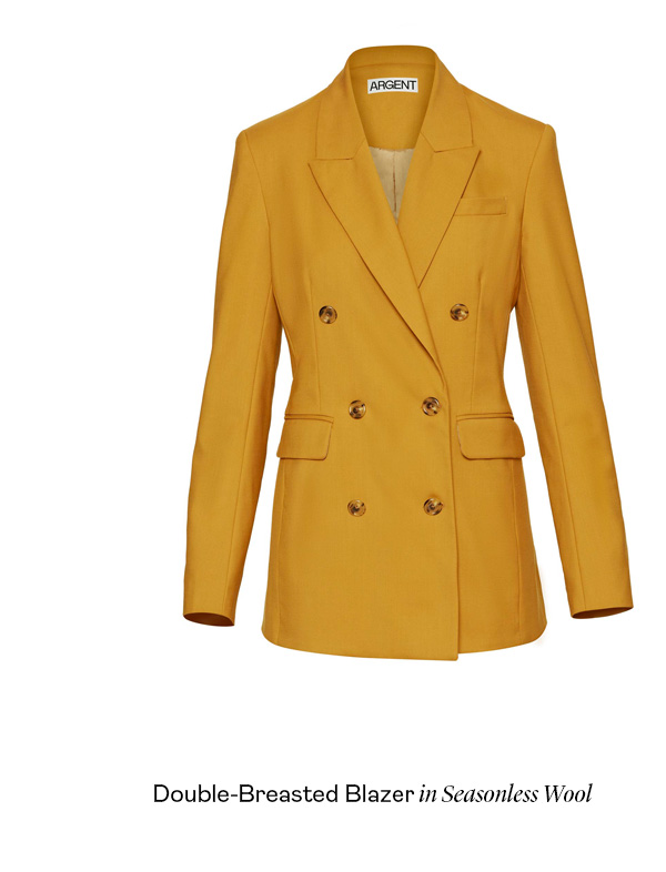 Double-Breasted Blazer in Seasonless Wool