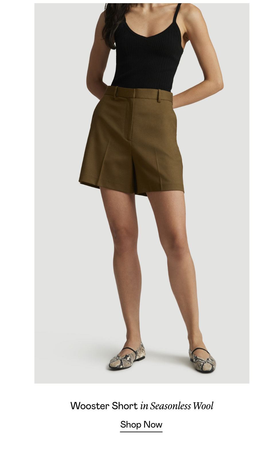 Wooster Short in Seasonless Wool