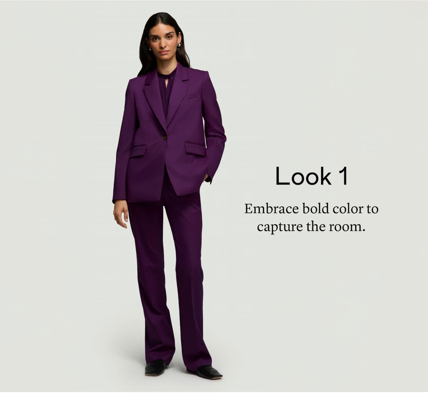 Look 1: Embrace bold color to capture the room. Look 1: Embrace bold color to capture the room.