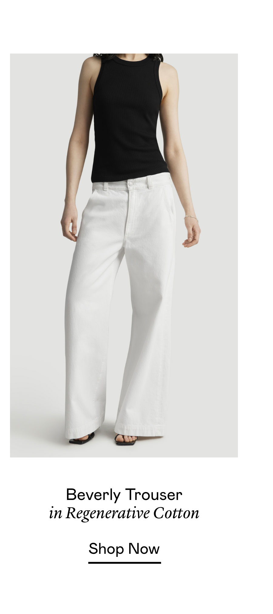 Beverly Trouser in Regenerative Cotton