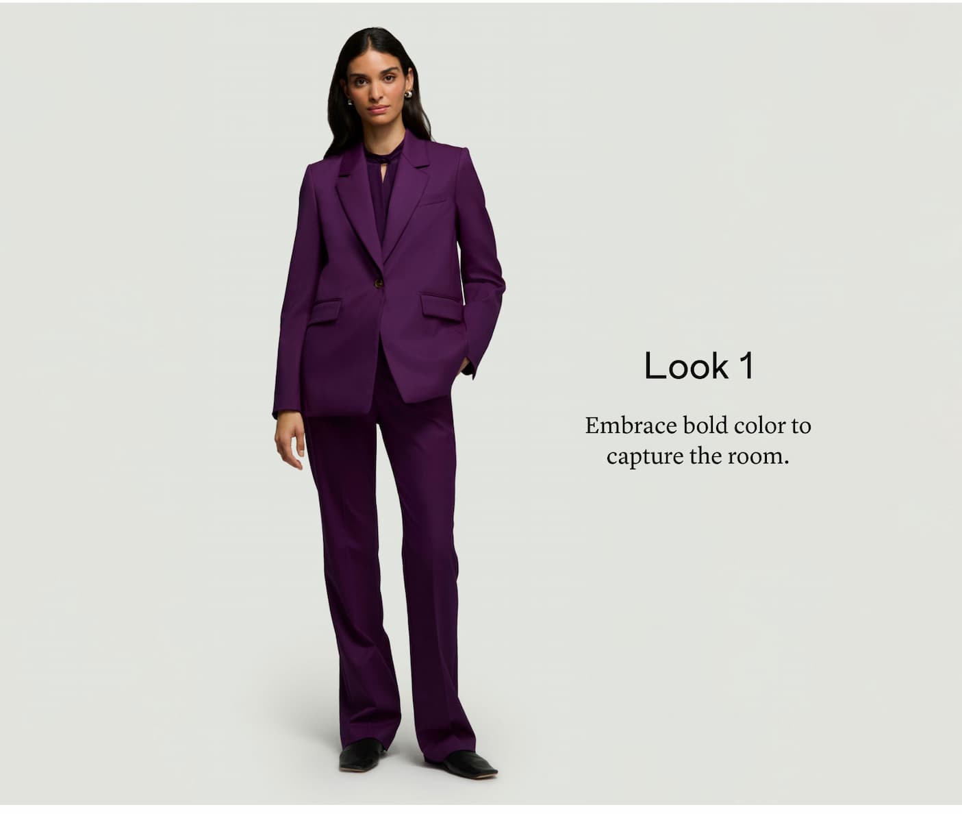 Look 1: Embrace bold color to capture the room. Look 1: Embrace bold color to capture the room.