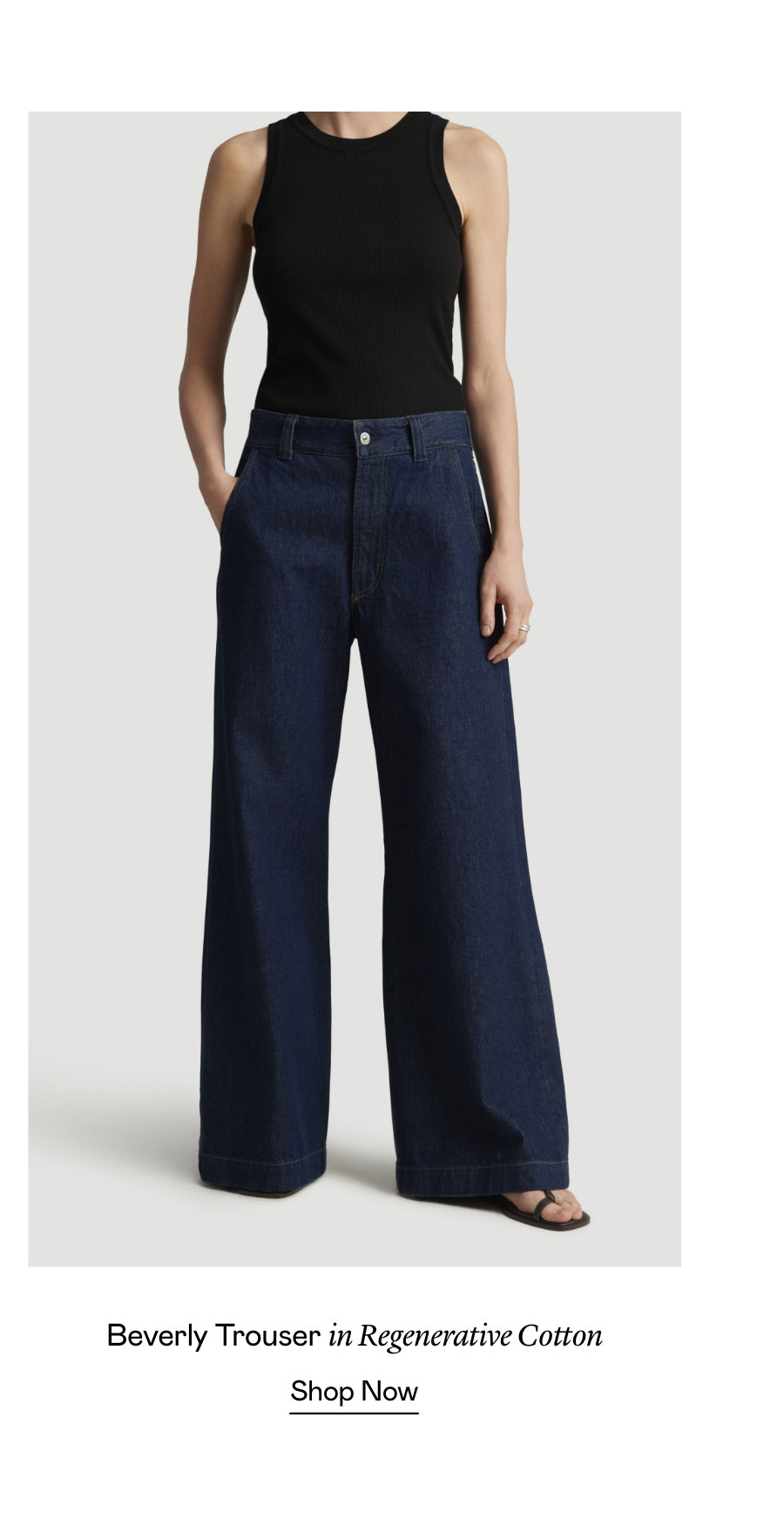 Beverly Trouser in Regenerative Cotton Beverly Trouser in Regenerative Cotton