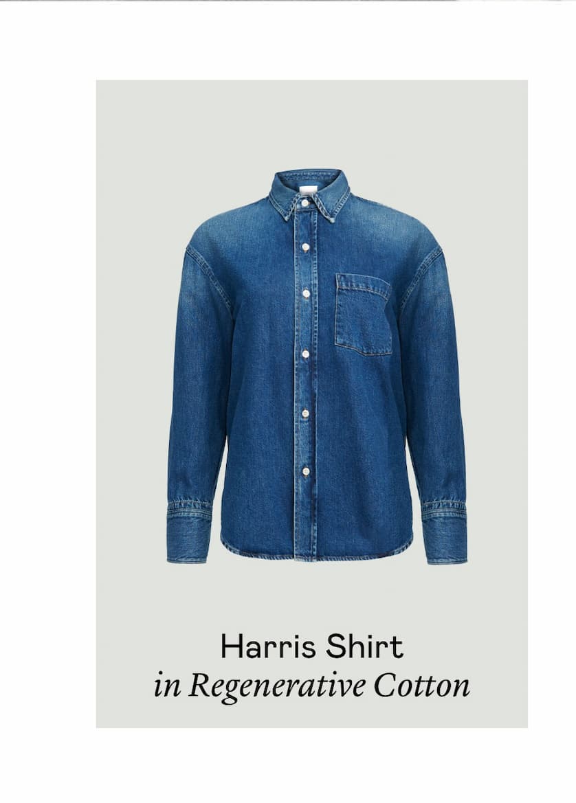 Harris Shirt in Regenerative Cotton Harris Shirt in Regenerative Cotton