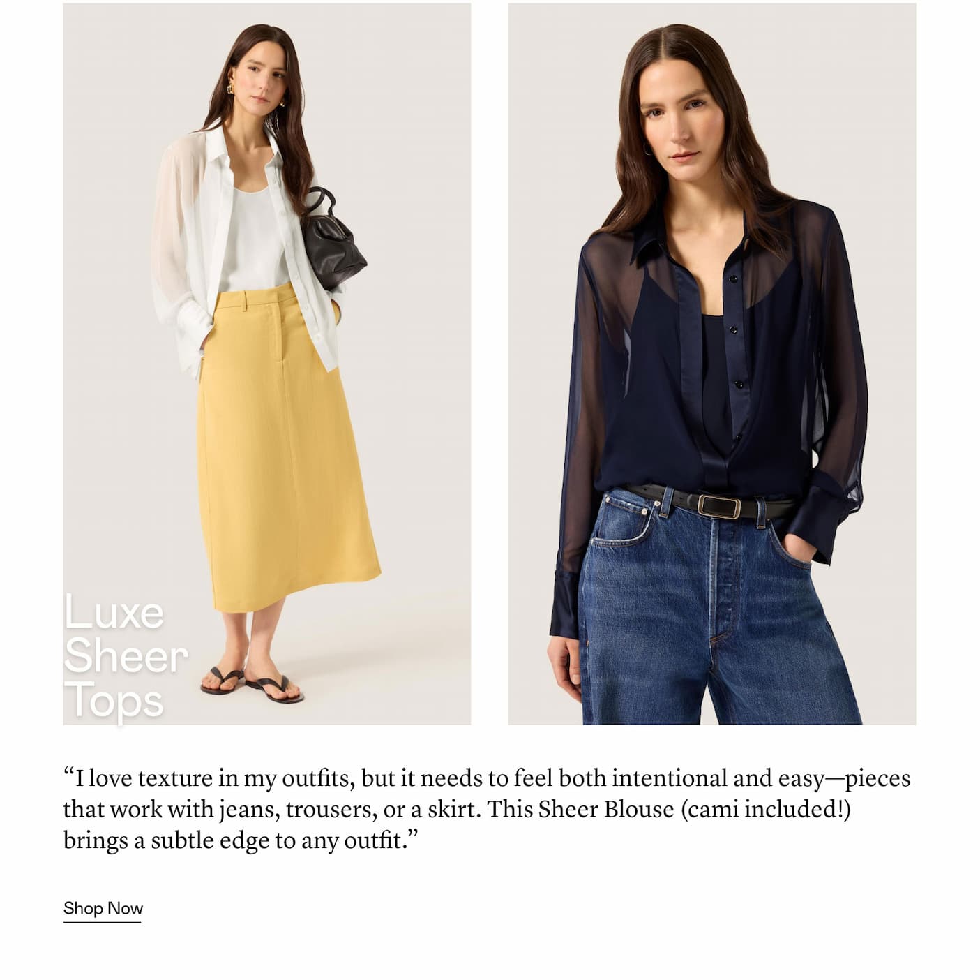 Luxe Sheer Tops