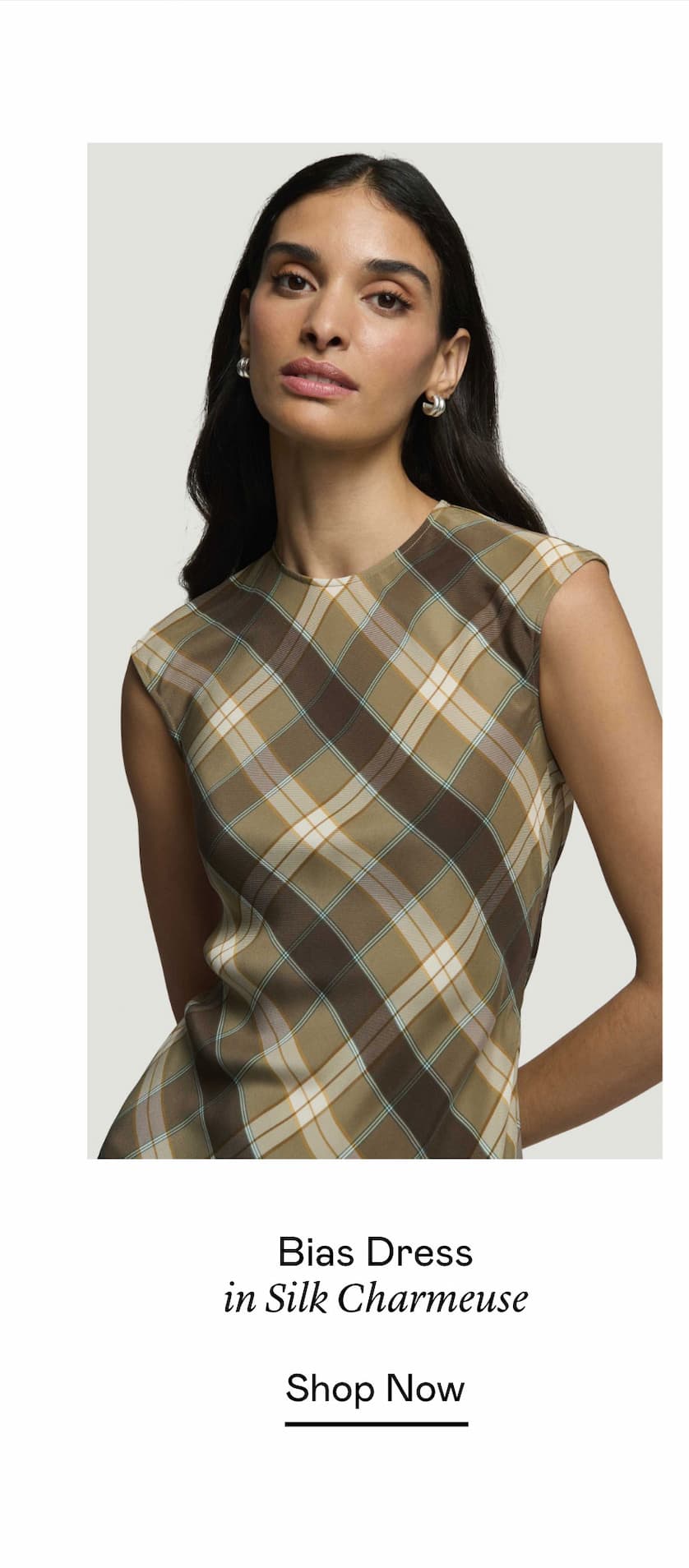 Bias Dress in Silk Charmeuse Bias Dress in Silk Charmeuse