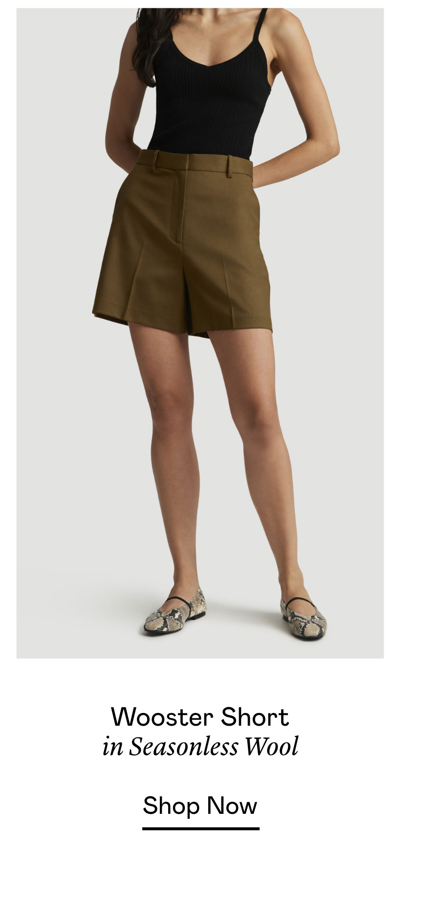 Wooster Short in Seasonless Wool