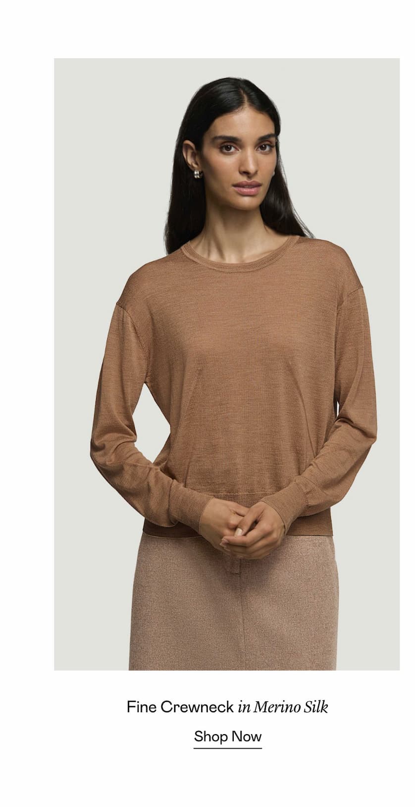 Fine Crewneck in Merino Silk Fine Crewneck in Merino Silk